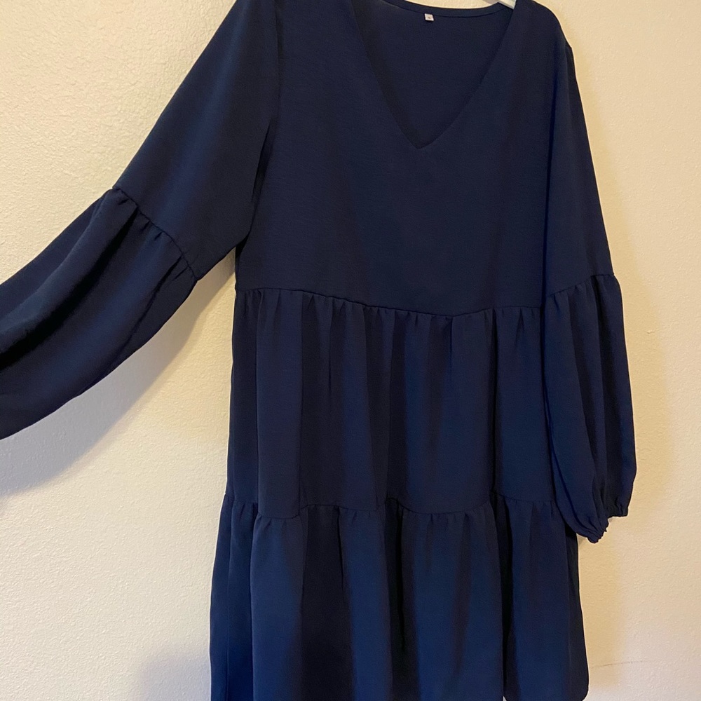 Mini Dark Blue Dress for pregnant